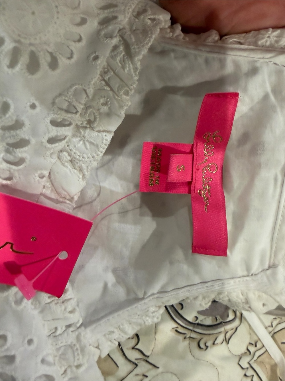 Lilly Pulitzer Dusk White Eyelet Lace Camisole New with tags - Picture 5 of 5